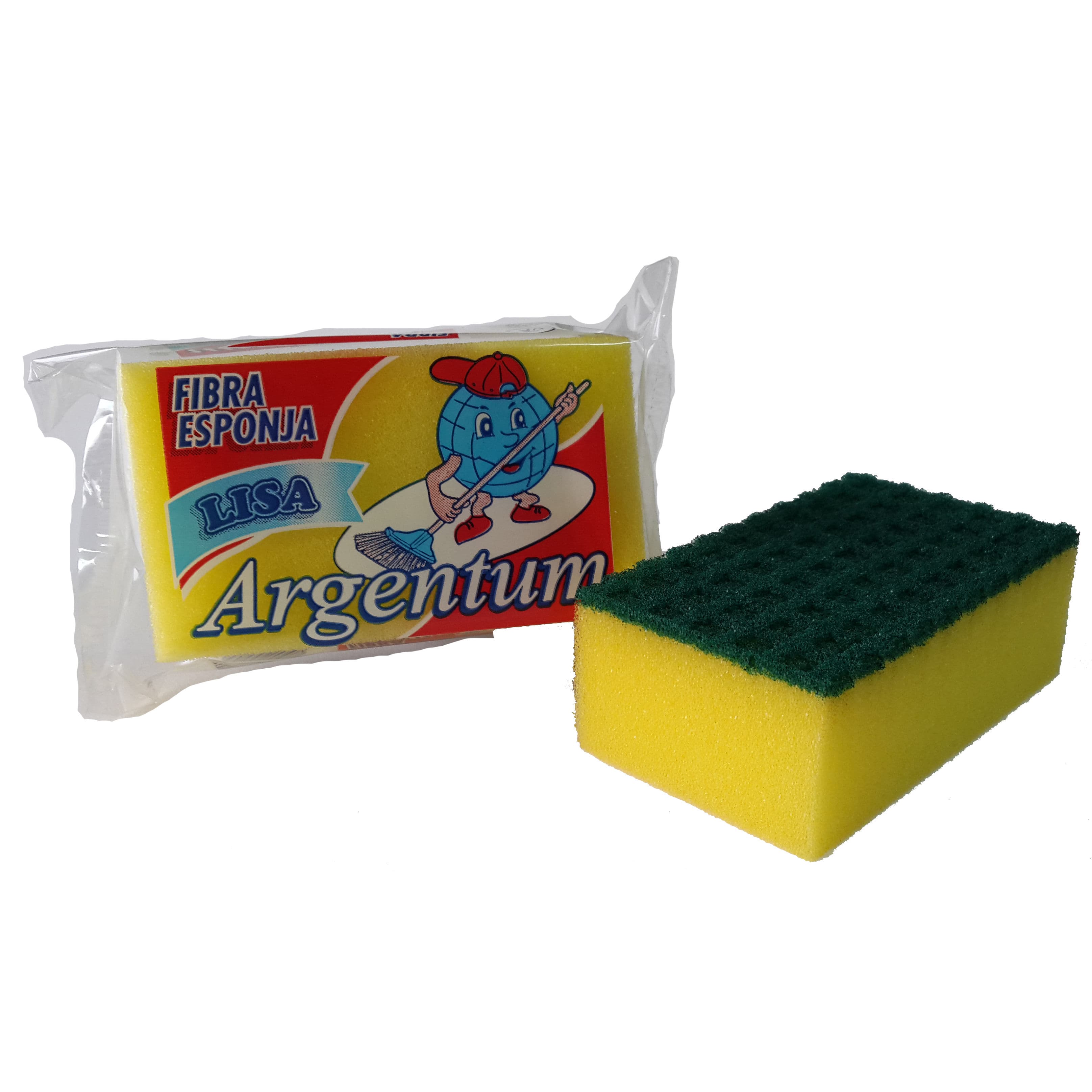 ESPONJA FIBRA AMARILLA X 12UNI
